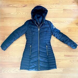 Laundry By Shelli Segal Dark Blue Puffer Coat